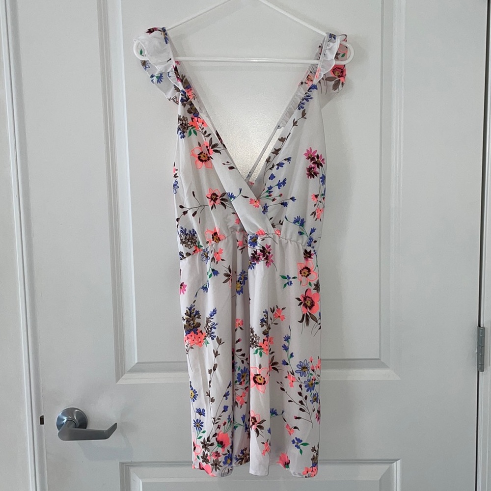 White Floral Dress